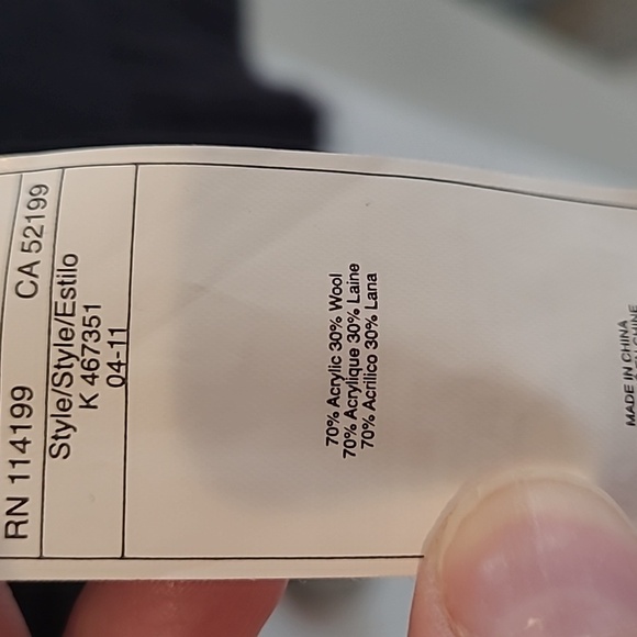 Roxy zip up wool blend sweater. Size large - Picture 5 of 8